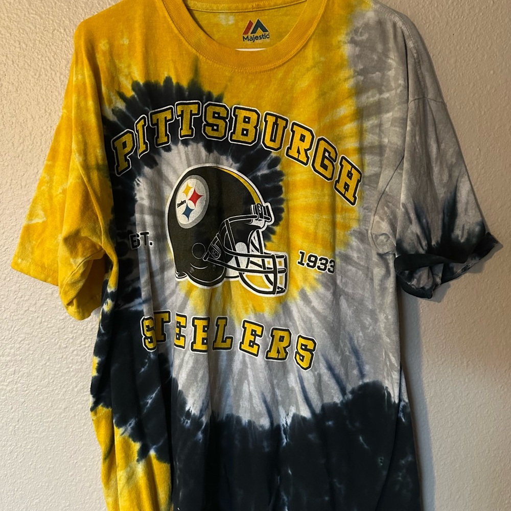 Majestic Pittsburgh Steelers Tie-Dye T-Shirt